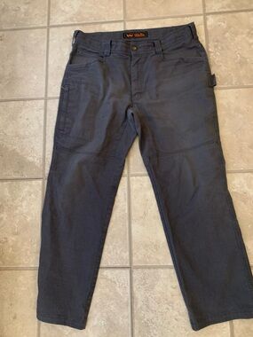 Walls Navy Workwear Pants with Utility Pockets